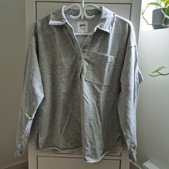 Grey AERIE shirt - Picture 1 of 3